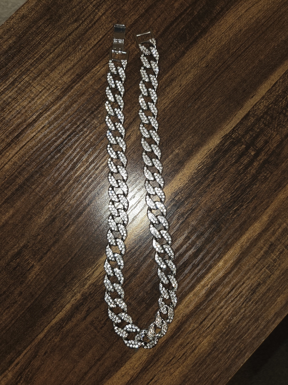 Silver Cuban Link Chain Necklace